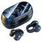 MAcnas Wireless Earbuds Open Ear Clip Headphones Air Conduction Headphones LED Power Display Earphones Sport Bluetooth 5.3 Headphones (Black)
