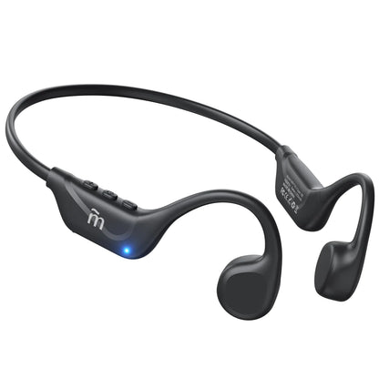 MRYTKY Bone Conduction HeadphonesOpen Ear Headphones Bluetooth5.4 with MicWireless Headphones 10H Playtime Waterproof Sport Headphones Suitable for RunningCycling Outdoor Sports Black